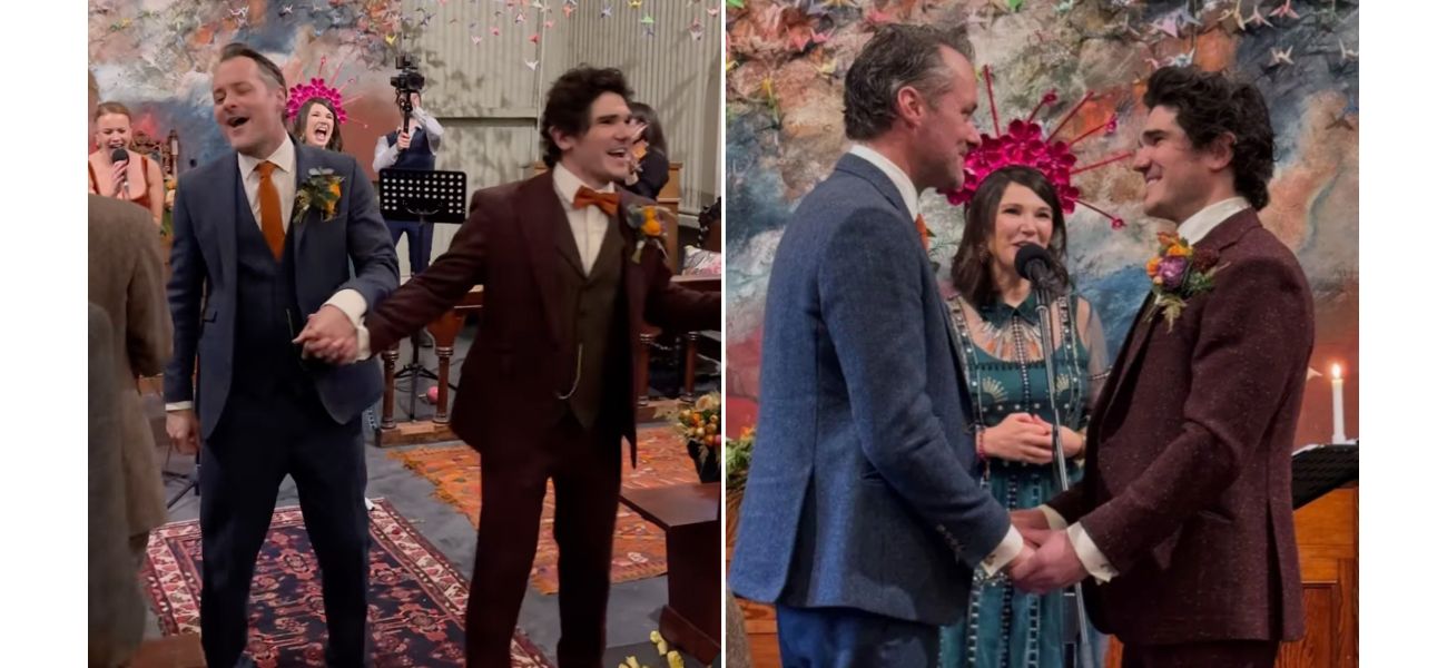 Soap star weds celebrity partner with A-list guest list including iconic Hollywood figure.