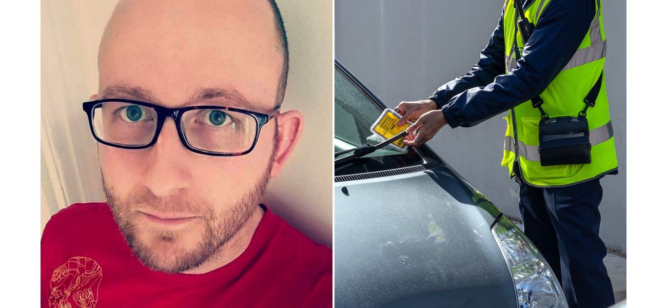 A man's good deed of helping a woman who fell and broke her hip results in a £155 parking fine.