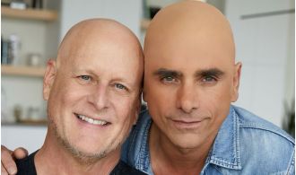 John Stamos angered fans with a photo of himself wearing a bald cap in support of his co-star's cancer diagnosis.