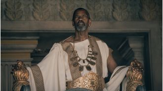 Ridley Scott calls Denzel Washington's claim of a same-sex kiss in Gladiator 2 