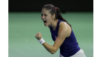 British tennis player Emma Raducanu's winning streak continues as the team moves closer to the BJK Cup final.