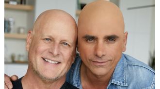 John Stamos angered fans with a photo of himself wearing a bald cap in support of his co-star's cancer diagnosis.