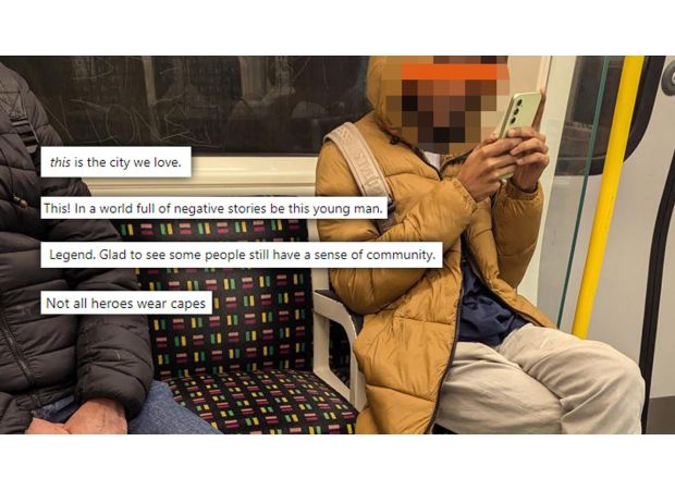 Search for kind stranger who gave his shoes to a blind man when he lost one in a gap.