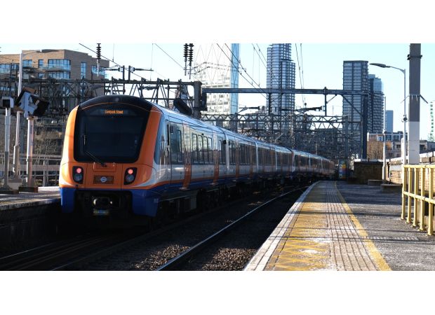 The map displays the names and colors of the new London Overground lines.