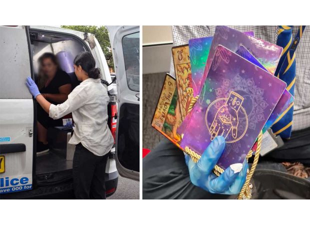 A woman in Sydney who pretended to be a psychic has been arrested and charged with fraud.