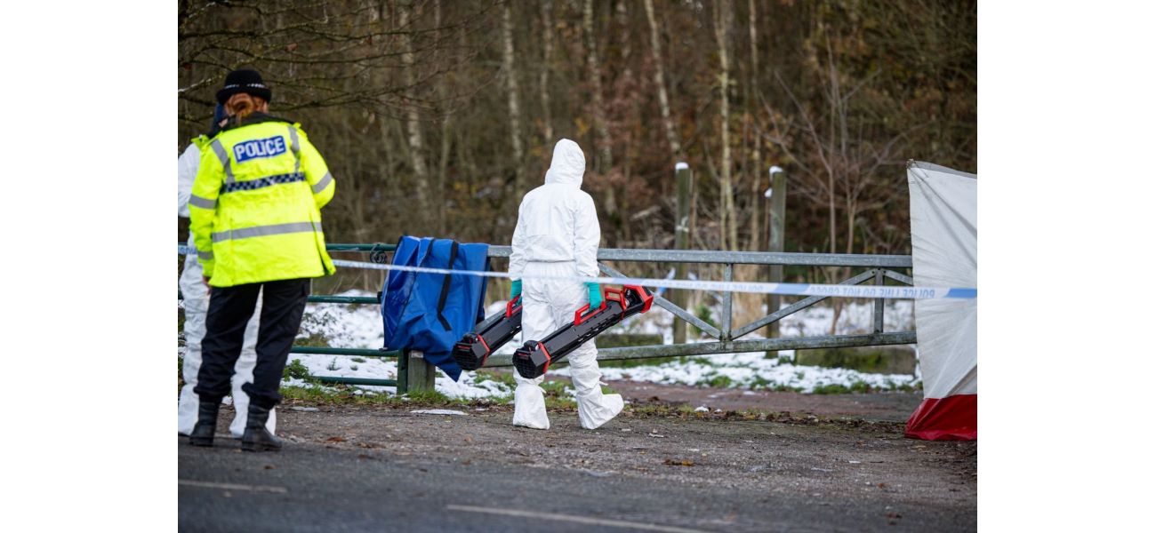 Police discover deceased infant in field following extensive search and sealing off of surrounding area.