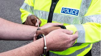 A UK map showing the highest crime rates in different regions.