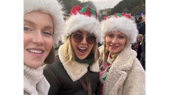 Corrie actors express love on Christmas outing, overwhelmed with emotion.