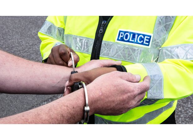 A UK map showing the highest crime rates in different regions.