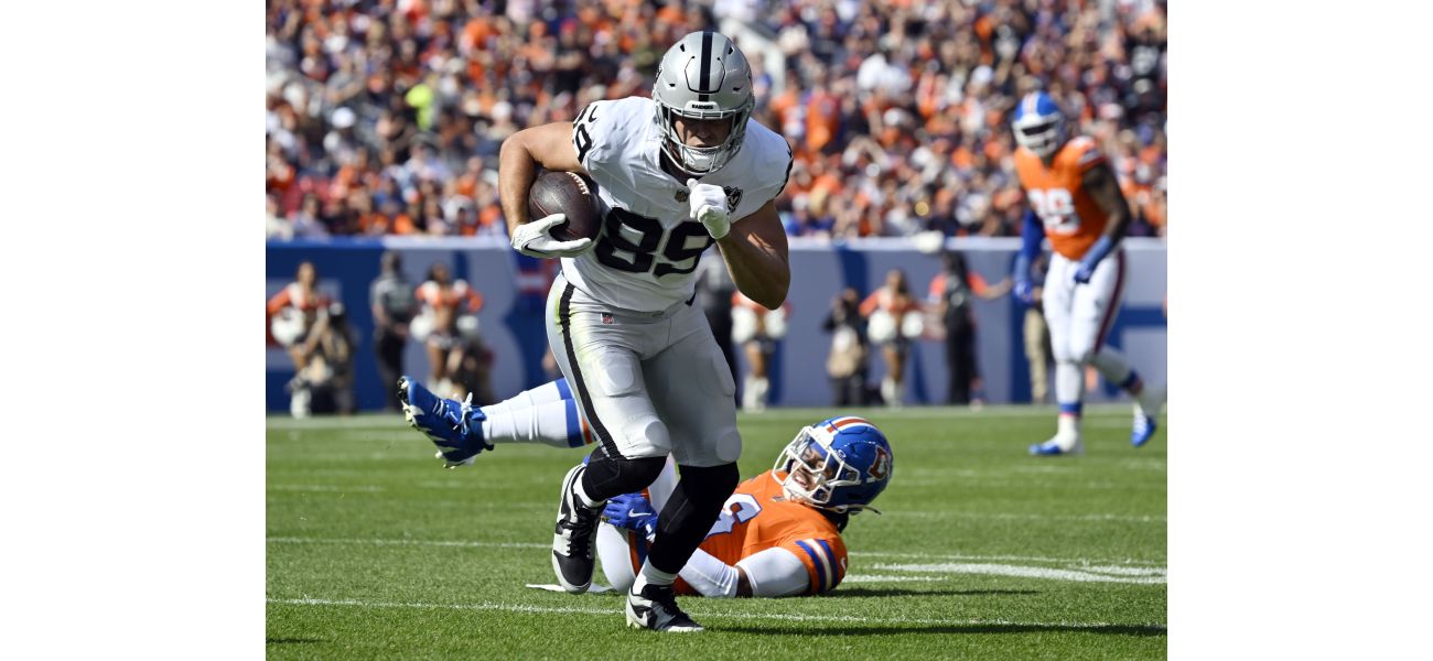 Denver's Bo Nix is in the running for rookie of the year and will face off against Raiders' Brock Bowers this Sunday.
