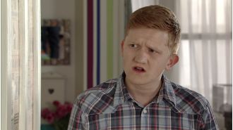 Chesney on Coronation Street confesses after a loved one's death.