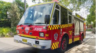A woman disappeared following a house fire in Sydney's western area.