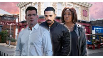 EastEnders star caught in steamy love triangle as she falls for two men.