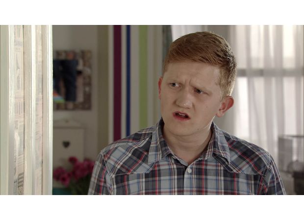 Chesney on Coronation Street confesses after a loved one's death.