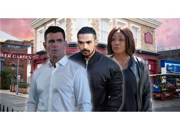 EastEnders star caught in steamy love triangle as she falls for two men.