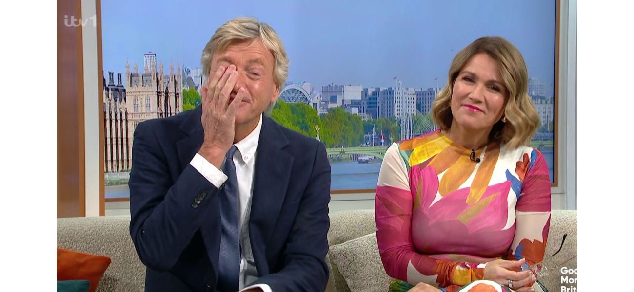 TV host Richard Madeley gets emotional on Good Morning Britain with a colleague, a rare occurrence.