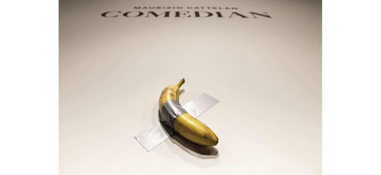A banana stuck to wall sold for $6.2 million at auction.