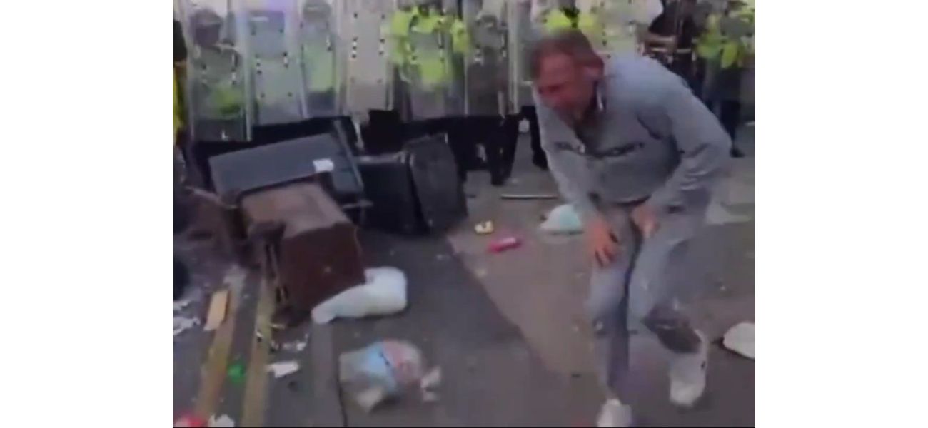 Man who threw bricks at riot hit in groin and face could go to jail.
