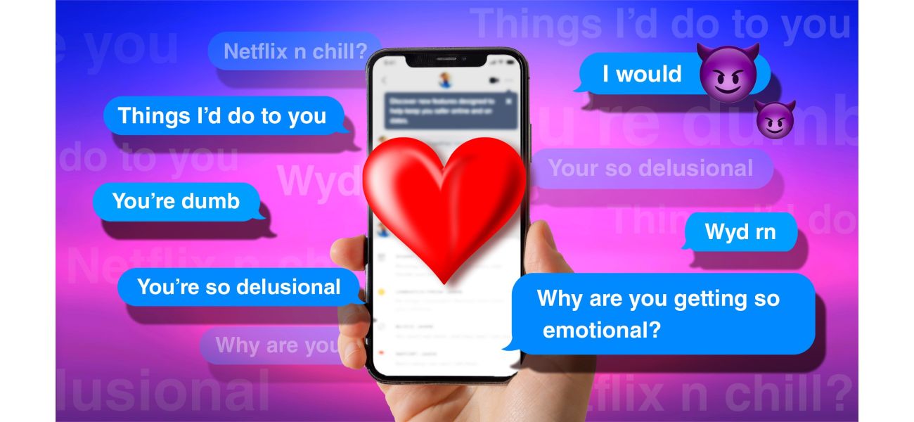 I messaged men on dating apps with crude messages.