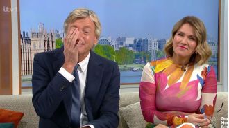 TV host Richard Madeley gets emotional on Good Morning Britain with a colleague, a rare occurrence.