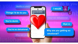 I messaged men on dating apps with crude messages.