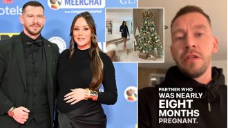 Masked robbers armed with a machete invaded the home of pregnant Charlotte Crosby.