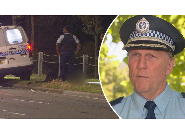 Man arrested for stabbing police officer in chest.