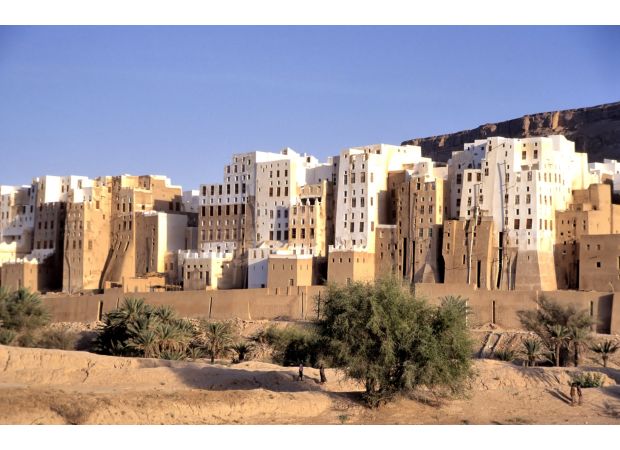 A city made of mud, known as the 'Manhattan of the Desert', was created.