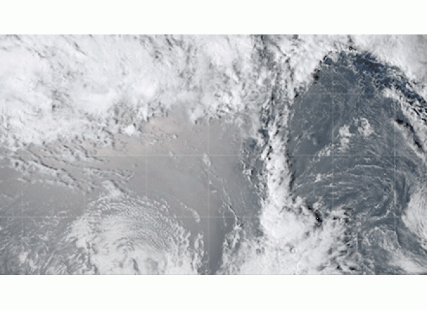 Minutes before a massive eruption, something strange occurred.