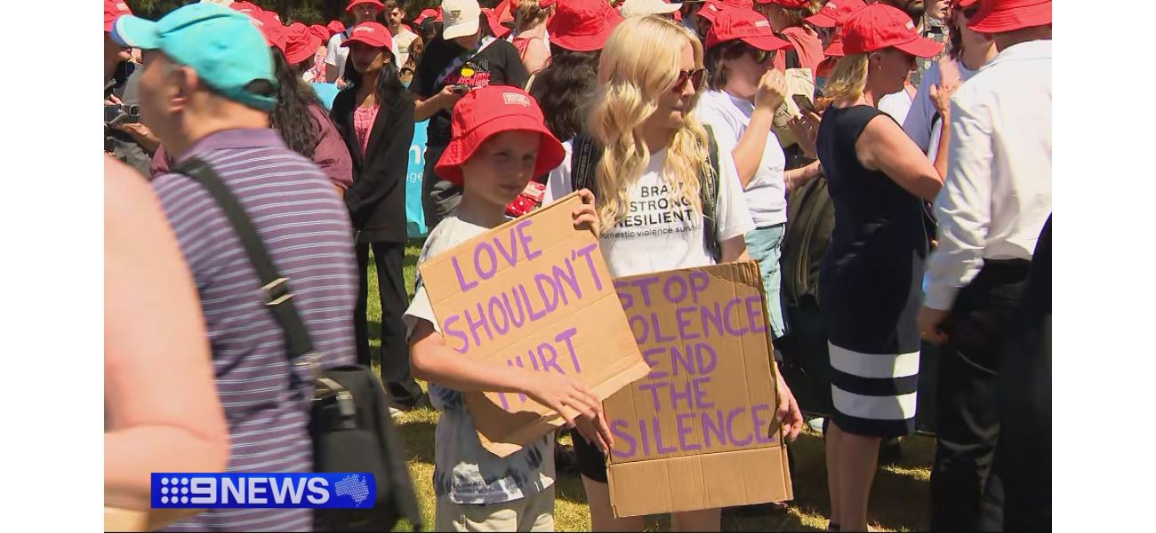 Thousands march against domestic violence as family of teen Isla Bell, who was killed, joins the cause.
