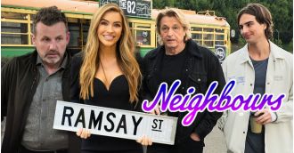 Toadie is back on Ramsay Street as a Hollywood actor, according to Neighbours.