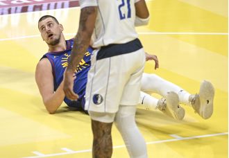 Nikola Jokic's 33-point triple-double couldn't save the Nuggets from losing to the Mavericks in the NBA Cup game.