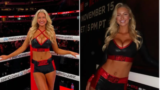 Ring girl speaks out after gaining widespread attention at Jake Paul and Mike Tyson's boxing match.