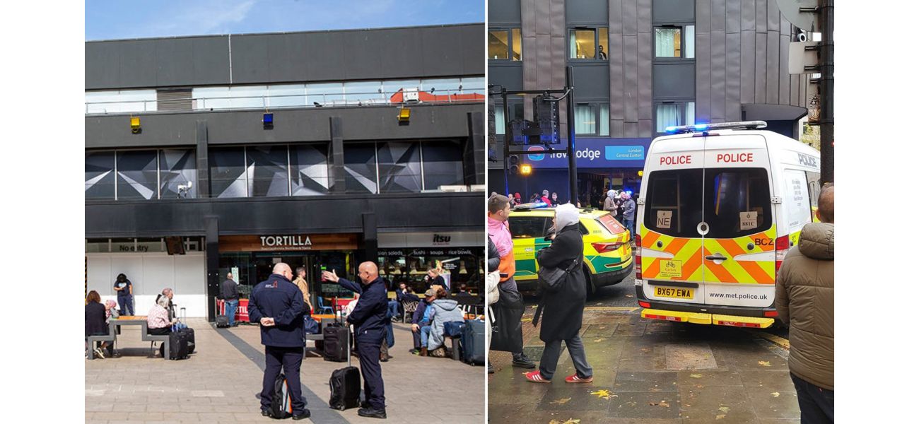 Euston Station in London had a controlled explosion performed by the bomb squad.
