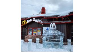 Get a glimpse of the world's only ski-thru McDonald's in this 'skier's paradise.'