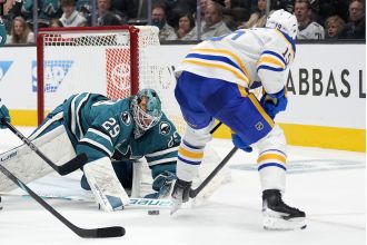 The Sharks lose after a third-period lead on a special night.
