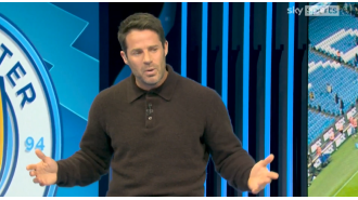 Jamie Redknapp criticizes underperforming Man City player following loss to Tottenham, saying he was unable to defend against opponents.