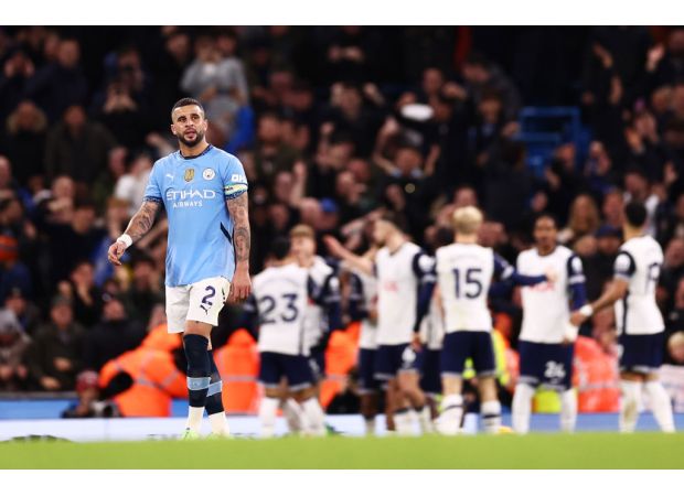 Kyle Walker predicts trouble for Man City in upcoming game against Liverpool.