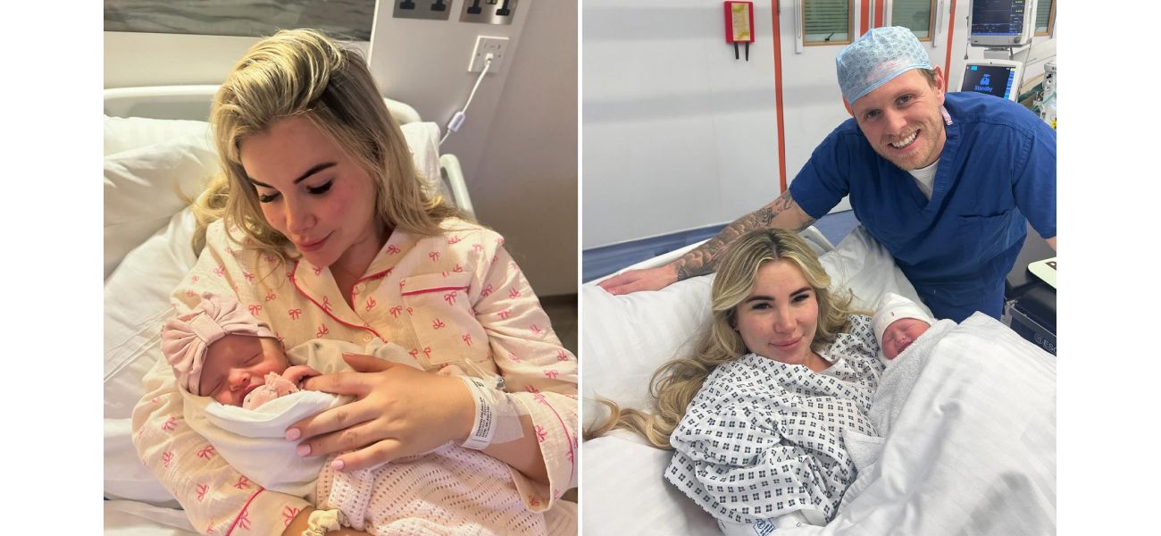 Reality TV star Georgia Kousoulou shares joyous news of welcoming a daughter and reveals the adorable name they have chosen.