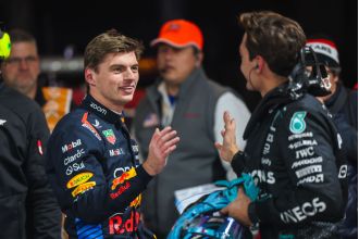 Max Verstappen claims fourth consecutive championship in Las Vegas F1 race.