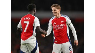 Paul Merson says that an Arsenal player performs much better when Martin Odegaard is available.