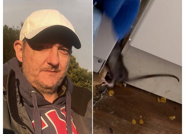A man kills rats daily, even those living in his cereal cupboard.