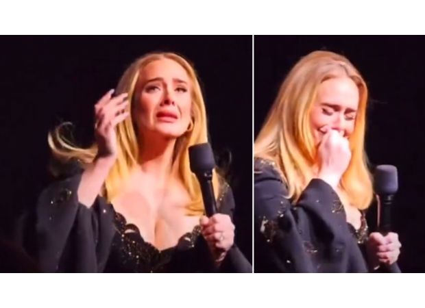 Singer Adele finishes her Las Vegas show with tears, marking the end of her two-year residency before taking a break from music.
