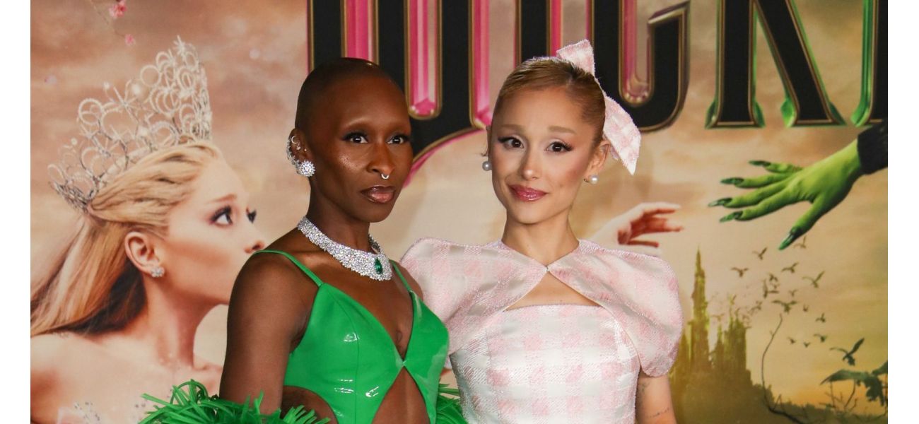 Pop star Ariana Grande shocks social media by holding onto singer Cynthia Erivo's finger.