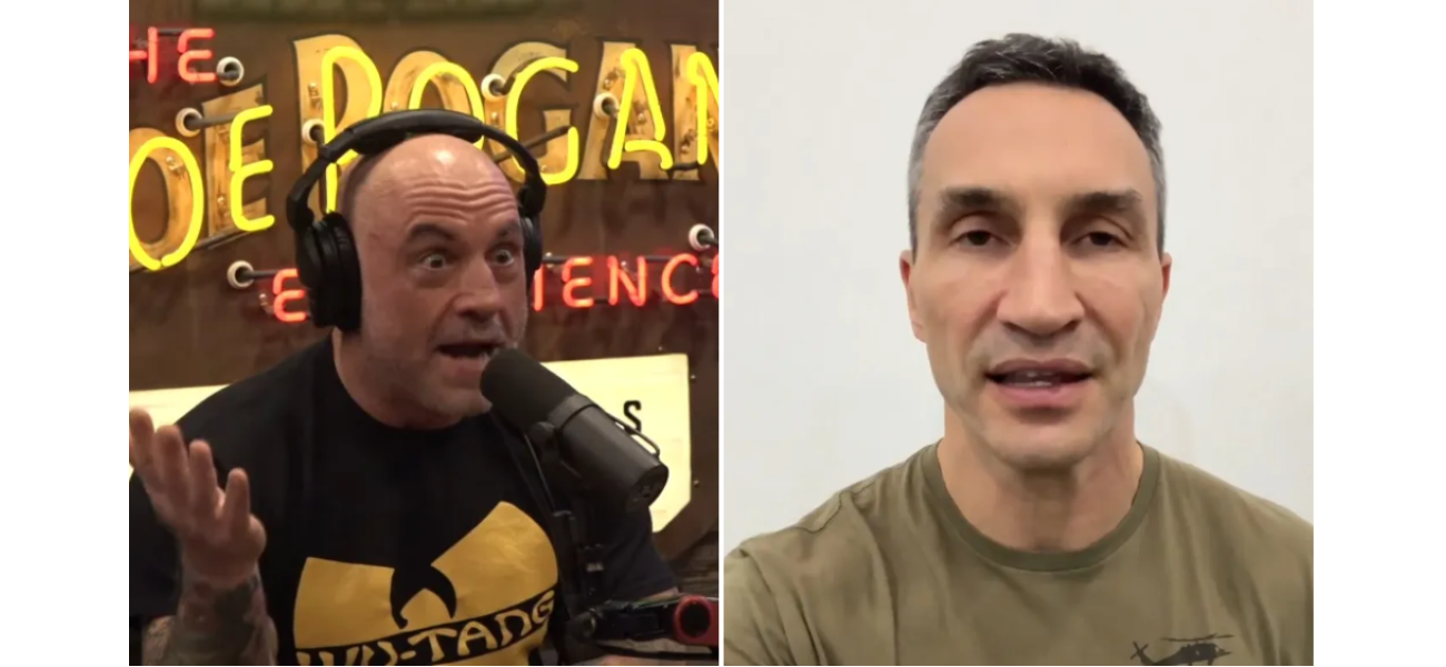 W. Klitschko accuses J. Rogan of spreading Russian propaganda on Ukraine war.