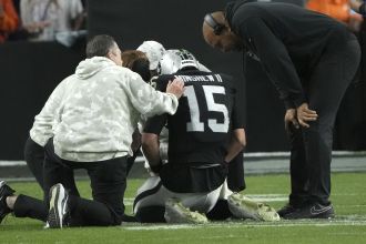 Minshew, the Raiders' QB, was injured and had to leave the game against the Broncos.