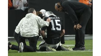 Minshew, the Raiders' QB, was injured and had to leave the game against the Broncos.