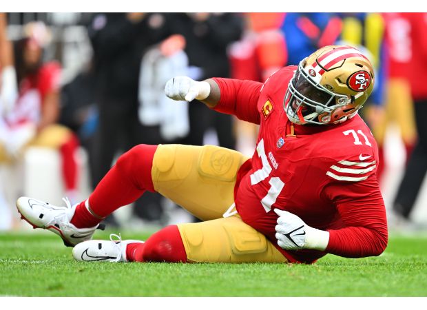 Trent Williams won't be protecting QB Brandon Allen's blindside against the Packers in the 49ers' pregame.