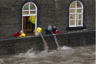 Storm Bert causes five deaths and brings more weather alerts as it floods areas.