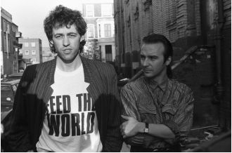 Bob Geldof's remix of the new Band Aid single is receiving criticism for its lack of musicality.